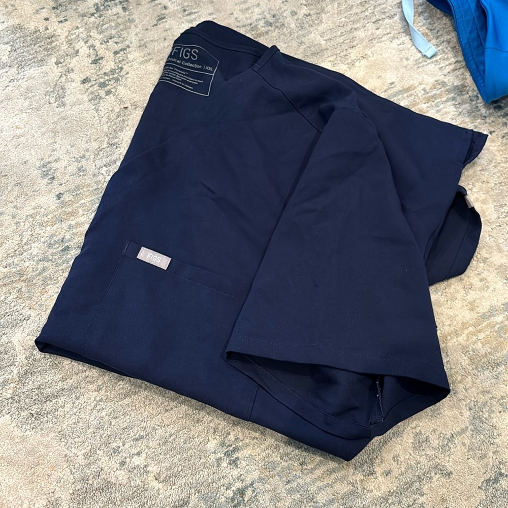 Navy Catrina Scrub Top Navy 2XL